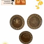 Conjunto Prato de Parede Grafismo Cunani